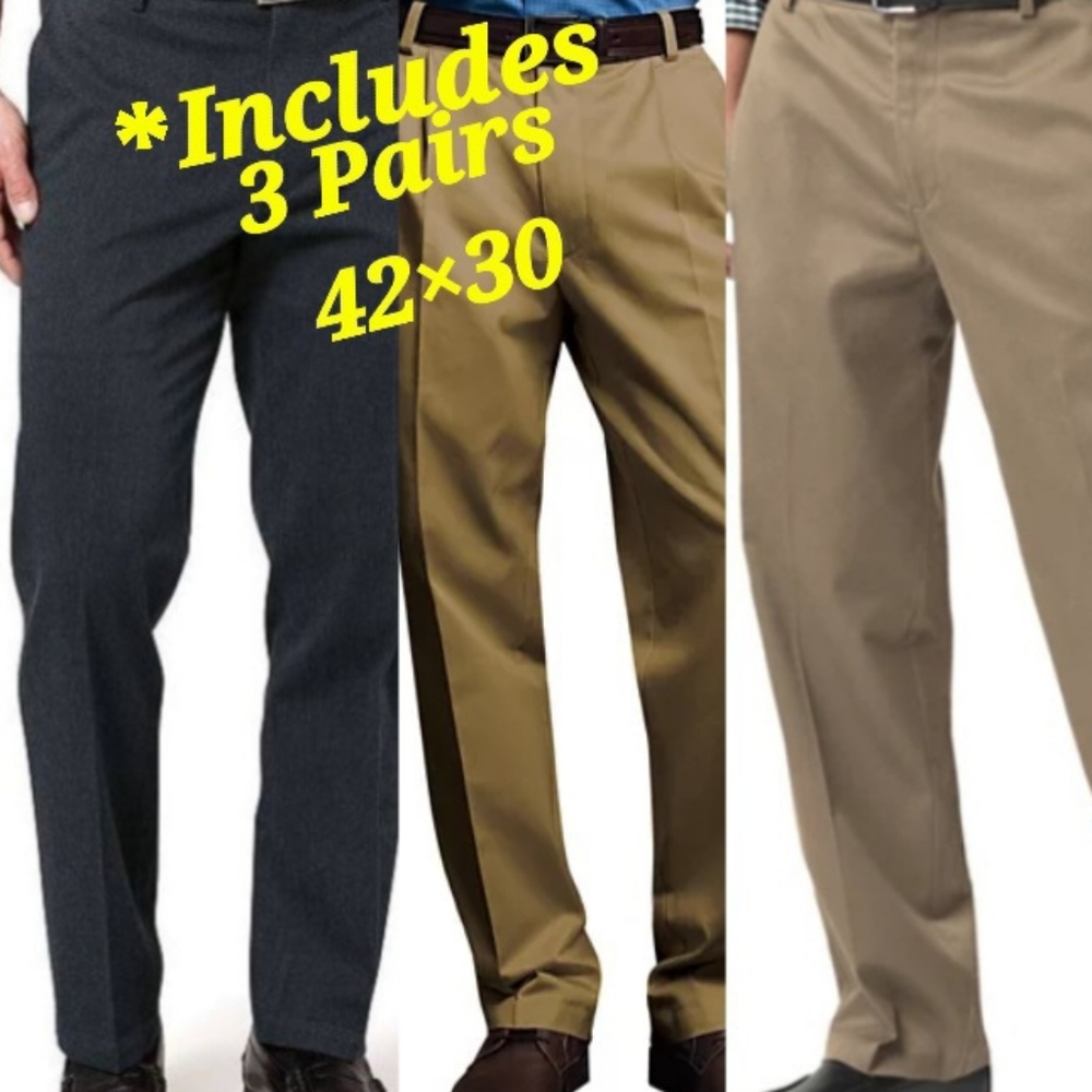 Dockers Mens 3 Pairs dress pants (3) pairs